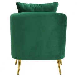 Zuri Accent Arm Chair with Gold Legs in Emerald by Picket House Furnishings -Picket House Furnishings Sales Store emerald picket house furnishings accent chairs ujs294101mle 1f 1000