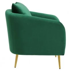 Zuri Accent Arm Chair with Gold Legs in Emerald by Picket House Furnishings -Picket House Furnishings Sales Store emerald picket house furnishings accent chairs ujs294101mle 4f 1000