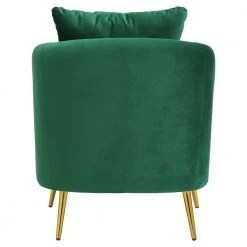 Zuri Accent Arm Chair with Gold Legs in Emerald by Picket House Furnishings -Picket House Furnishings Sales Store emerald picket house furnishings accent chairs ujs294101mle 66 1000