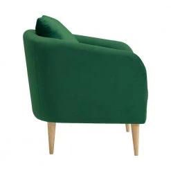 Zoe Accent Arm Chair with Wooden Legs in Emerald by Picket House Furnishings -Picket House Furnishings Sales Store emerald picket house furnishings accent chairs ujs294101wle 4f 1000