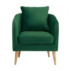 Zoe Accent Arm Chair with Wooden Legs in Emerald by Picket House Furnishings -Picket House Furnishings Sales Store emerald picket house furnishings accent chairs ujs294101wle c3 1000
