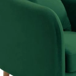 Zoe Accent Arm Chair with Wooden Legs in Emerald by Picket House Furnishings -Picket House Furnishings Sales Store emerald picket house furnishings accent chairs ujs294101wle fa 1000