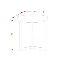 Melrose Brown 24 in. End Table by Picket House Furnishings -Picket House Furnishings Sales Store espresso gold picket house furnishings end side tables chp100ete 76 1000