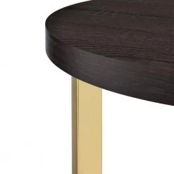 Melrose Brown 24 in. End Table by Picket House Furnishings -Picket House Furnishings Sales Store espresso gold picket house furnishings end side tables chp100ete fa 1000