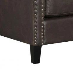 Sierra Espresso Elly Chair with Chrome Nails by Picket House Furnishings -Picket House Furnishings Sales Store espresso picket house furnishings accent chairs uer3005100e 1f 1000