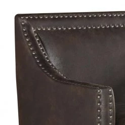 Sierra Espresso Elly Chair with Chrome Nails by Picket House Furnishings -Picket House Furnishings Sales Store espresso picket house furnishings accent chairs uer3005100e 4f 1000