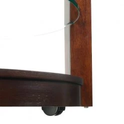 Benton 3-Piece 35 in. Espresso Medium Round Glass Coffee Table Set with Casters by Picket House Furnishings -Picket House Furnishings Sales Store espresso picket house furnishings coffee tables cel1003pc 76 1000