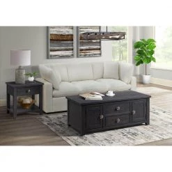 Kahlil 48 in. Presso 2-Drawer Wood Coffee Table with Lift Top by Picket House Furnishings -Picket House Furnishings Sales Store espresso picket house furnishings coffee tables tkn100ctltc 31 1000