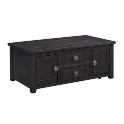 Kahlil 48 in. Presso 2-Drawer Wood Coffee Table with Lift Top by Picket House Furnishings