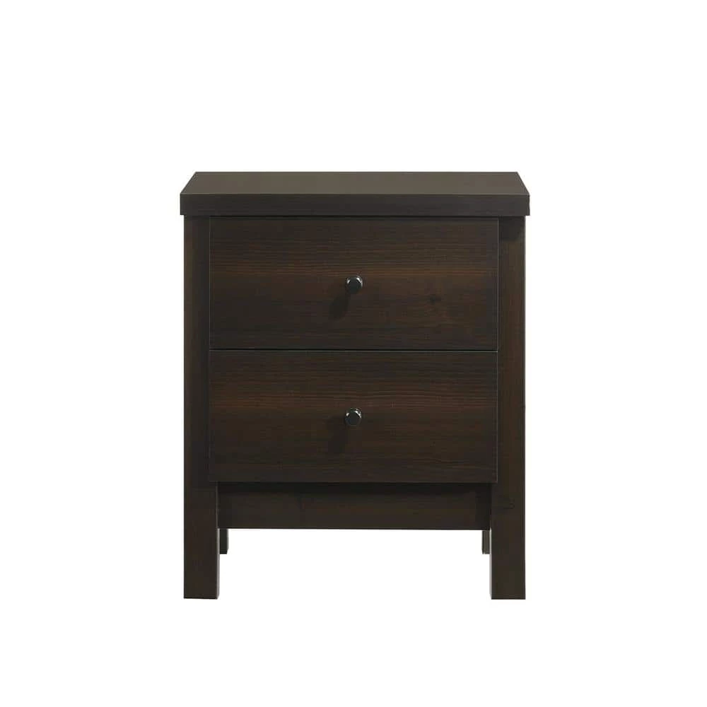 Cian 2-Drawer Espresso Nightstand (24 H x 20 W x 15 D) by Picket House Furnishings 2 Cian 2-Drawer Espresso Nightstand (24 H x 20 W x 15 D) by Picket House Furnishings - Image 2