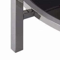 Monaco 2-Piece 35 in. Gold/Slate Medium Round Glass Coffee Table Set with Shelf by Picket House Furnishings -Picket House Furnishings Sales Store gold slate picket house furnishings coffee tables ceh1002pc 76 1000