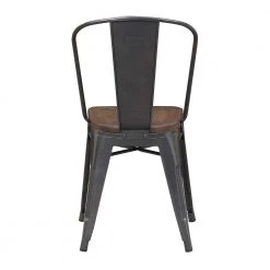 Davis Metal Gray/Brown Bar Stool (Set of 2) by Picket House Furnishings -Picket House Furnishings Sales Store gray brown with a walnut finish picket house furnishings bar stools bmy100che 66 1000