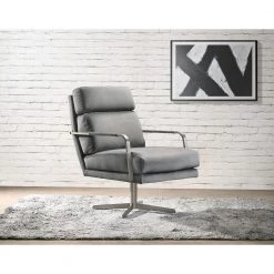 Garrett Gray Mid-Century Swivel Accent Chair by Picket House Furnishings -Picket House Furnishings Sales Store gray picket house furnishings accent chairs uka3204102swe 31 1000