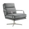 Garrett Gray Mid-Century Swivel Accent Chair by Picket House Furnishings