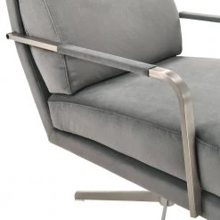 Garrett Gray Mid-Century Swivel Accent Chair by Picket House Furnishings -Picket House Furnishings Sales Store gray picket house furnishings accent chairs uka3204102swe 77 1000