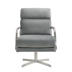Garrett Gray Mid-Century Swivel Accent Chair by Picket House Furnishings -Picket House Furnishings Sales Store gray picket house furnishings accent chairs uka3204102swe c3 1000