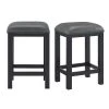 Colton 26 in. Grey Backless Wood Counter Stools (Set of 2) by Picket House Furnishings