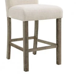 Turner 24 in. Natural High Back Wood Counter Chair Set (Set of 2) by Picket House Furnishings -Picket House Furnishings Sales Store gray picket house furnishings bar stools cdol100csc fa 1000