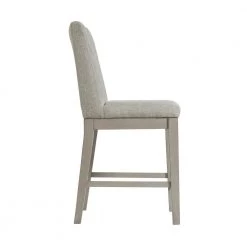Calderon 24 in. High Back Wood Counter Height Side Chair Set in Gray (Set of 2) by Picket House Furnishings -Picket House Furnishings Sales Store gray picket house furnishings bar stools d 12040 csc3 1f 1000