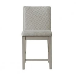 Calderon 24 in. High Back Wood Counter Height Side Chair Set in Gray (Set of 2) by Picket House Furnishings -Picket House Furnishings Sales Store gray picket house furnishings bar stools d 12040 csc3 4f 1000