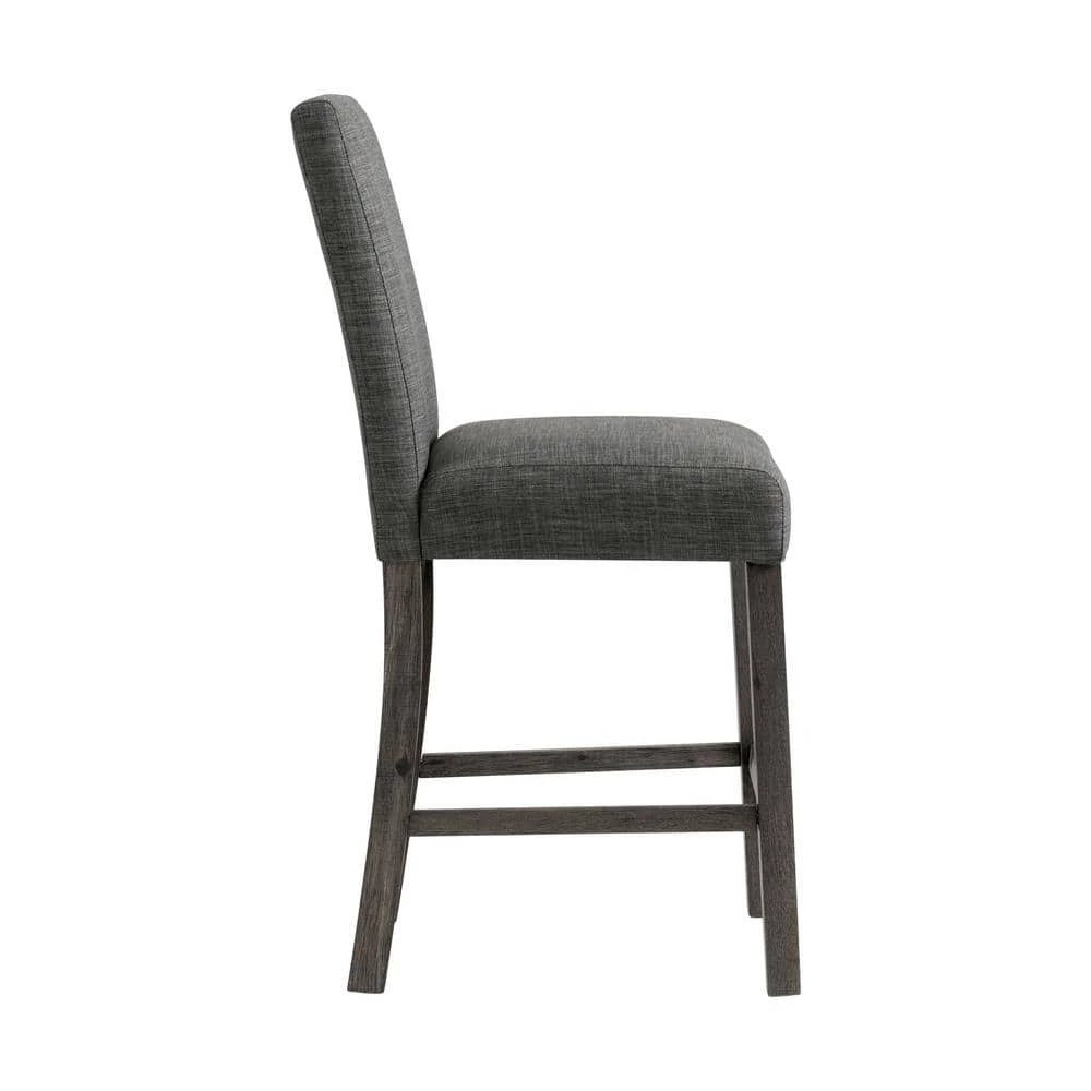 Turner 24 in. Charcoal High Back Wood Counter Chair Set (Set of 2) by Picket House Furnishings 5 Turner 24 in. Charcoal High Back Wood Counter Chair Set (Set of 2) by Picket House Furnishings - Image 5