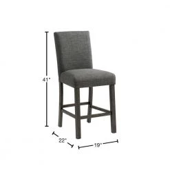 Turner 24 in. Charcoal High Back Wood Counter Chair Set (Set of 2) by Picket House Furnishings 11 Turner 24 in. Charcoal High Back Wood Counter Chair Set (Set of 2) by Picket House Furnishings -Picket House Furnishings Sales Store gray picket house furnishings bar stools d 14030 cscg 40 1000