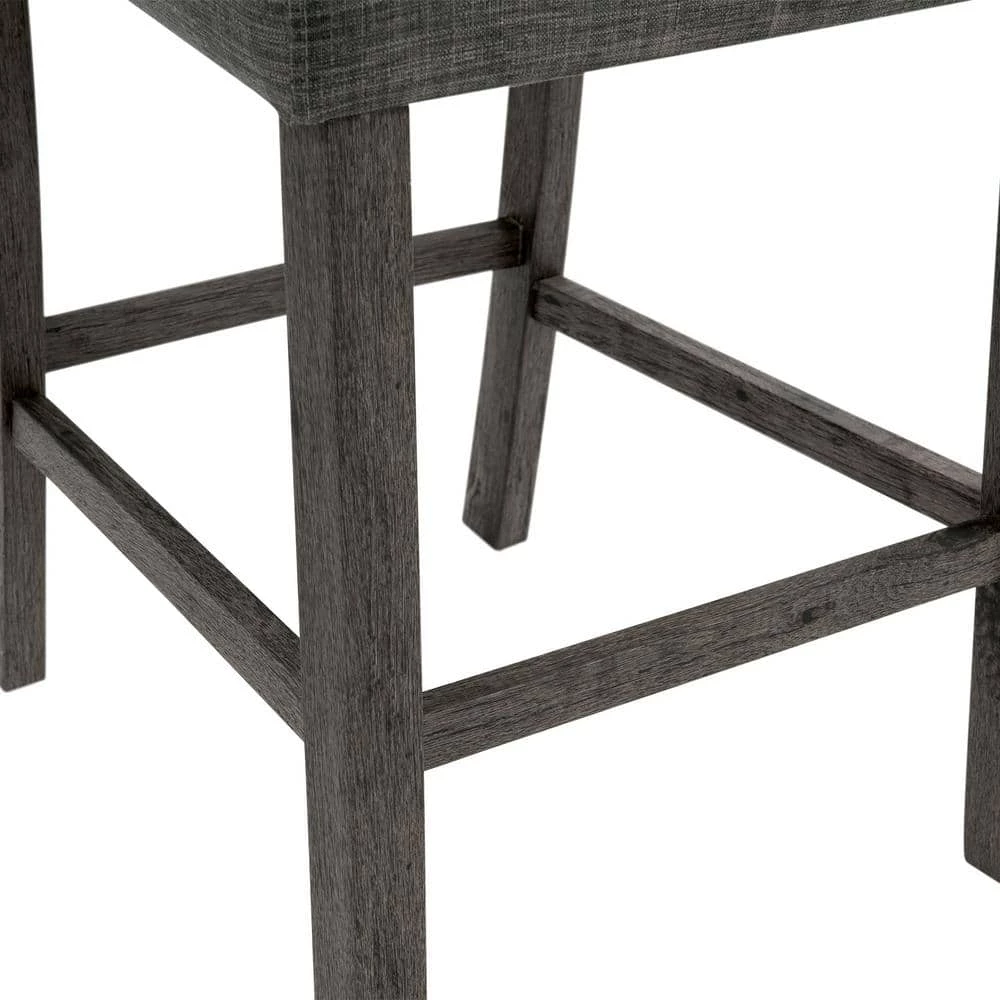 Turner 24 in. Charcoal High Back Wood Counter Chair Set (Set of 2) by Picket House Furnishings 8 Turner 24 in. Charcoal High Back Wood Counter Chair Set (Set of 2) by Picket House Furnishings - Image 8