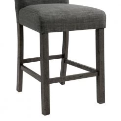 Turner 24 in. Charcoal High Back Wood Counter Chair Set (Set of 2) by Picket House Furnishings 15 Turner 24 in. Charcoal High Back Wood Counter Chair Set (Set of 2) by Picket House Furnishings -Picket House Furnishings Sales Store gray picket house furnishings bar stools d 14030 cscg fa 1000