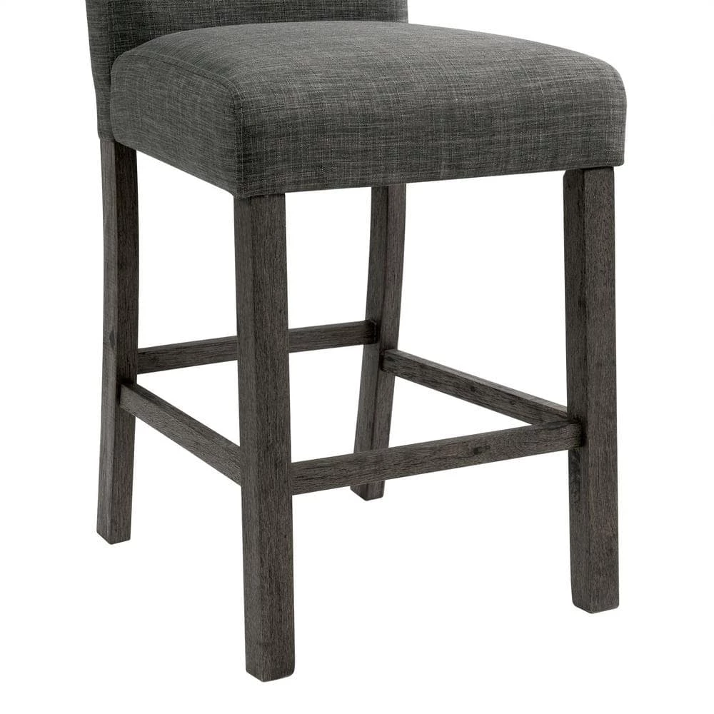 Turner 24 in. Charcoal High Back Wood Counter Chair Set (Set of 2) by Picket House Furnishings 7 Turner 24 in. Charcoal High Back Wood Counter Chair Set (Set of 2) by Picket House Furnishings - Image 7