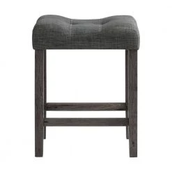 Turner 24 in. Charcoal Backless Wood Counter Stool (Set of 2) by Picket House Furnishings -Picket House Furnishings Sales Store gray picket house furnishings bar stools d 14034 bsge 4f 1000