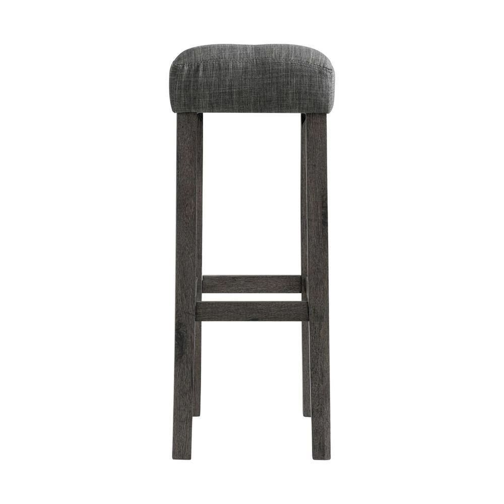 Turner 30 in. Charcoal Backless Wood Barstool Set (Set of 2) by Picket House Furnishings 5 Turner 30 in. Charcoal Backless Wood Barstool Set (Set of 2) by Picket House Furnishings - Image 5