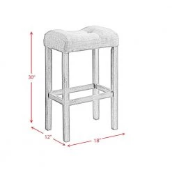 Turner 30 in. Charcoal Backless Wood Barstool Set (Set of 2) by Picket House Furnishings 16 Turner 30 in. Charcoal Backless Wood Barstool Set (Set of 2) by Picket House Furnishings -Picket House Furnishings Sales Store gray picket house furnishings bar stools d 14039 bsge 76 1000