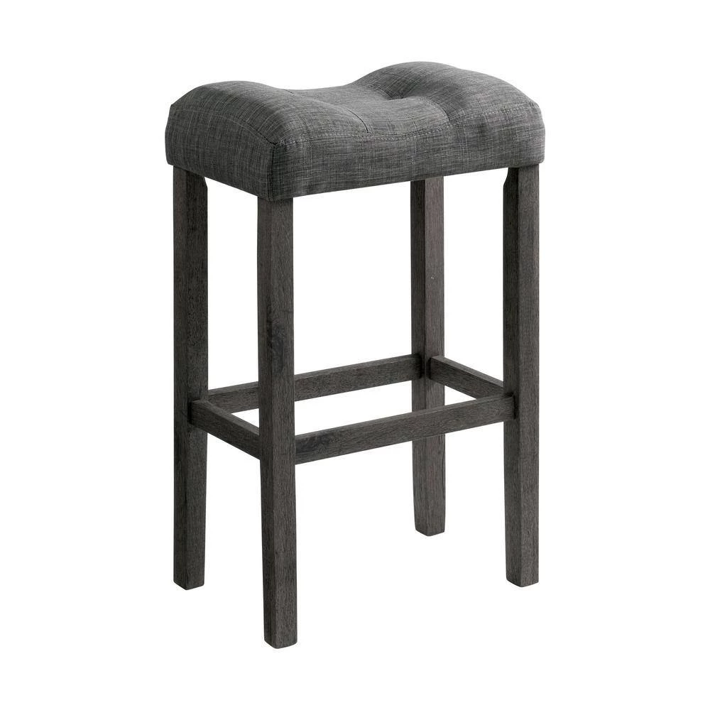 Turner 30 in. Charcoal Backless Wood Barstool Set (Set of 2) by Picket House Furnishings 2 Turner 30 in. Charcoal Backless Wood Barstool Set (Set of 2) by Picket House Furnishings - Image 2