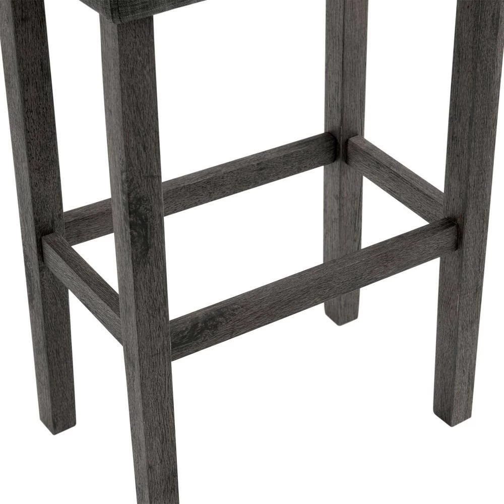 Turner 30 in. Charcoal Backless Wood Barstool Set (Set of 2) by Picket House Furnishings 7 Turner 30 in. Charcoal Backless Wood Barstool Set (Set of 2) by Picket House Furnishings - Image 7