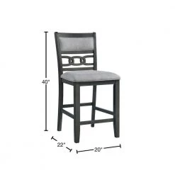 Taylor 24 in. Gray High Back Wood Counter Height Side Chair Set (Set of 2) by Picket House Furnishings 11 Taylor 24 in. Gray High Back Wood Counter Height Side Chair Set (Set of 2) by Picket House Furnishings -Picket House Furnishings Sales Store gray picket house furnishings bar stools dah350csc 40 1000