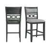 Taylor 24 in. Gray High Back Wood Counter Height Side Chair Set (Set of 2) by Picket House Furnishings