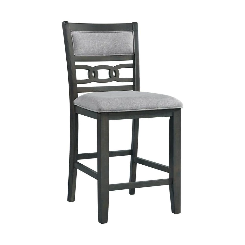 Taylor 24 in. Gray High Back Wood Counter Height Side Chair Set (Set of 2) by Picket House Furnishings 2 Taylor 24 in. Gray High Back Wood Counter Height Side Chair Set (Set of 2) by Picket House Furnishings - Image 2