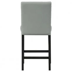 Pia 25 in. Grey Wood Faux Leather Counter Height Side Chair Set (Set of 2) by Picket House Furnishings 13 Pia 25 in. Grey Wood Faux Leather Counter Height Side Chair Set (Set of 2) by Picket House Furnishings -Picket House Furnishings Sales Store gray picket house furnishings bar stools dmi300csc 1f 1000