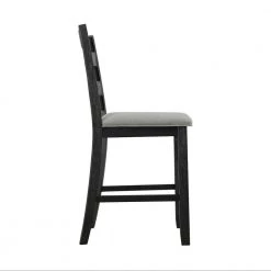 Kona 25 in. Black High Back Wood Counter Height Side Chair Set (Set of 2) by Picket House Furnishings -Picket House Furnishings Sales Store gray picket house furnishings bar stools dmt300csc 1f 1000