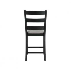 Kona 25 in. Black High Back Wood Counter Height Side Chair Set (Set of 2) by Picket House Furnishings -Picket House Furnishings Sales Store gray picket house furnishings bar stools dmt300csc 44 1000