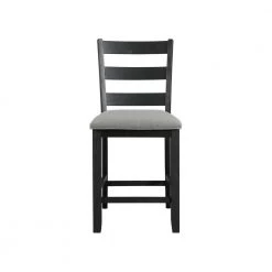 Kona 25 in. Black High Back Wood Counter Height Side Chair Set (Set of 2) by Picket House Furnishings -Picket House Furnishings Sales Store gray picket house furnishings bar stools dmt300csc 4f 1000
