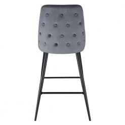 Ziva 27 in. Gunmetal High Back Metal Bar Stool (Set of 2) by Picket House Furnishings -Picket House Furnishings Sales Store gray picket house furnishings bar stools r 2070 288 bse 44 1000