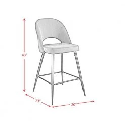 Loran 28.5 in. Gunmetal High Back Metal Bar Stool (Set of 2) by Picket House Furnishings 16 Loran 28.5 in. Gunmetal High Back Metal Bar Stool (Set of 2) by Picket House Furnishings -Picket House Furnishings Sales Store gray picket house furnishings bar stools r 3110 288 bse 76 1000