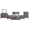 Madison 6-Piece Gray King Storage Bedroom Set by Picket House Furnishings