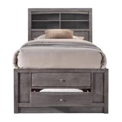 Madison 5-Piece Gray Twin Storage Bedroom Set by Picket House Furnishings -Picket House Furnishings Sales Store gray picket house furnishings bedroom sets eg170tb5pc c3 1000