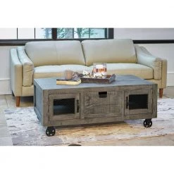 Micah 46 in. Rectangular Storage Coffee Table in Gray by Picket House Furnishings 11 Micah 46 in. Rectangular Storage Coffee Table in Gray by Picket House Furnishings -Picket House Furnishings Sales Store gray picket house furnishings coffee tables main300ct 31 1000