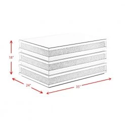 Camilla 35 in. Rectangle Mirrored Coffee Table in Chrome by Picket House Furnishings 10 Camilla 35 in. Rectangle Mirrored Coffee Table in Chrome by Picket House Furnishings -Picket House Furnishings Sales Store gray picket house furnishings coffee tables t 18370 ct 44 1000