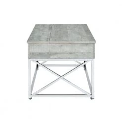 Eliott 47 in. Grey Rectangle Occasional Lift Top Wood Coffee Table with Castors by Picket House Furnishings -Picket House Furnishings Sales Store gray picket house furnishings coffee tables t 4330 ltctc 1f 1000