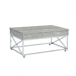 Eliott 47 in. Grey Rectangle Occasional Lift Top Wood Coffee Table with Castors by Picket House Furnishings -Picket House Furnishings Sales Store gray picket house furnishings coffee tables t 4330 ltctc c3 1000