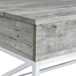 Eliott 47 in. Grey Rectangle Occasional Lift Top Wood Coffee Table with Castors by Picket House Furnishings -Picket House Furnishings Sales Store gray picket house furnishings coffee tables t 4330 ltctc fa 1000